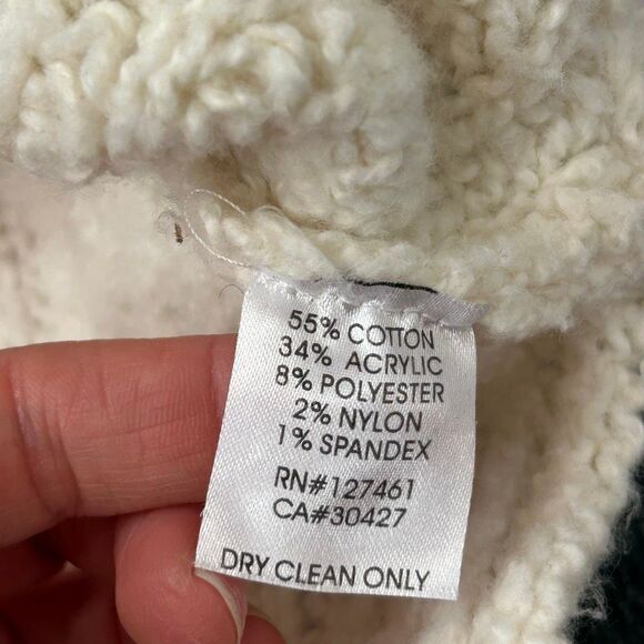 Wildfox Sweater Womens XS White Ivory Knit Braided Distressed Logan Pullover - Picture 8 of 10